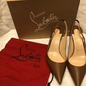 Christian Louboutin slingback red bottom pump